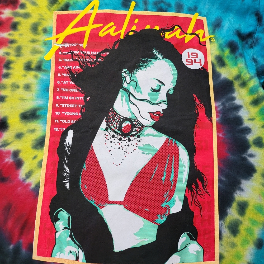 NEW Adult Medium Aaliyah Tie Dye Shirt